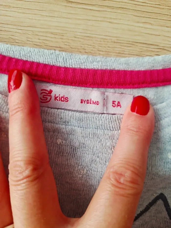 Pyjama velours gemo 5ans - photo numéro 3