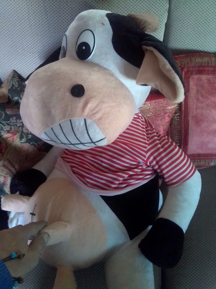 Peluche géante vache - photo numéro 2
