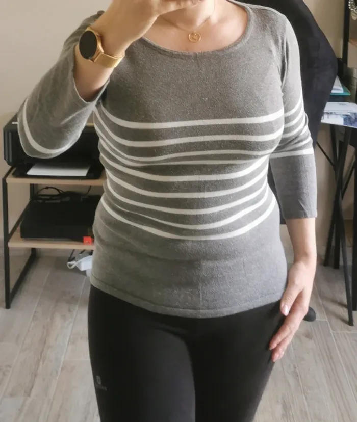 Pull fin manche 3/4