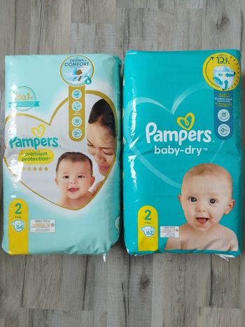 Couches Pampers T2