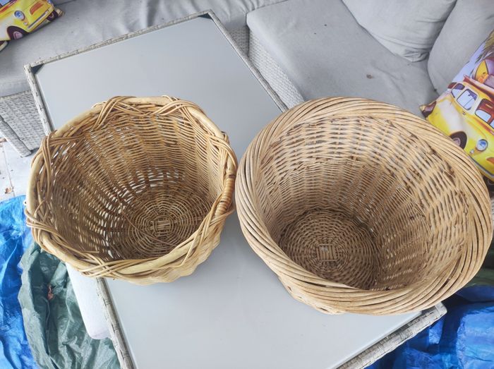 Deux paniers en osier - photo numéro 2
