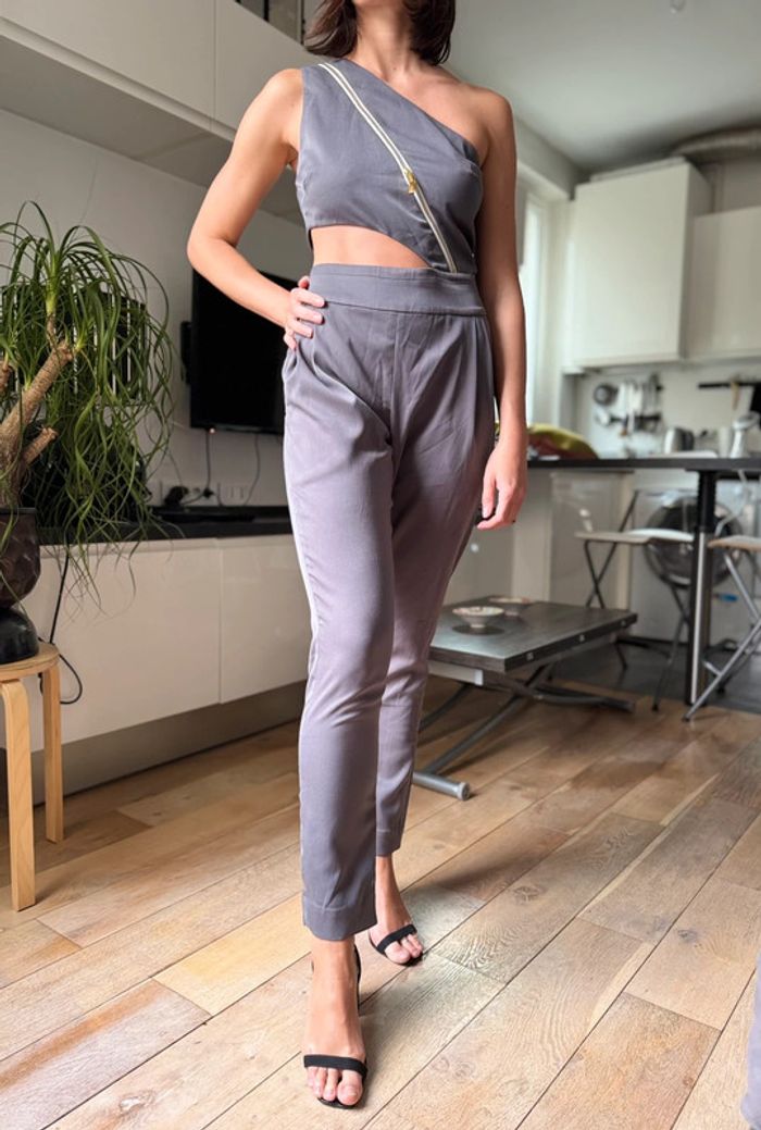 Combinaison grise Jumpsuit House Of London size S - photo numéro 2