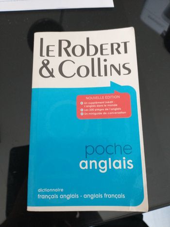 Dictionnaire de poche anglais français Robert et Collins