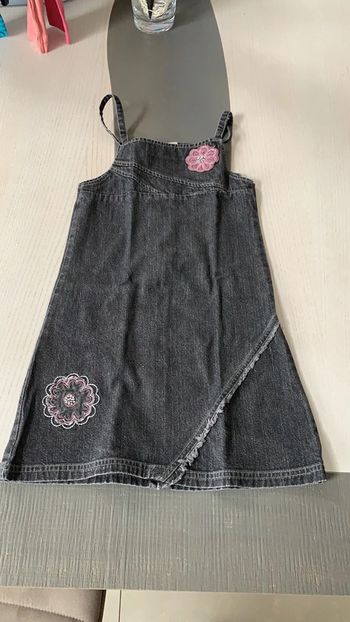 Robe bretelles jeans noir 5 ans Kiabi