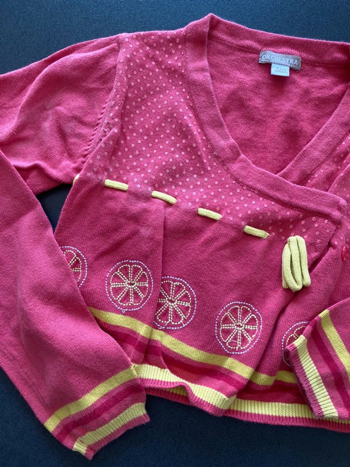 Gilet haut vêtement pull orchestra 8 ans fille - photo numéro 2