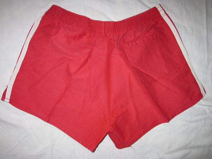 Short De Sport En Coton Taille 3 Rouge - photo numéro 2