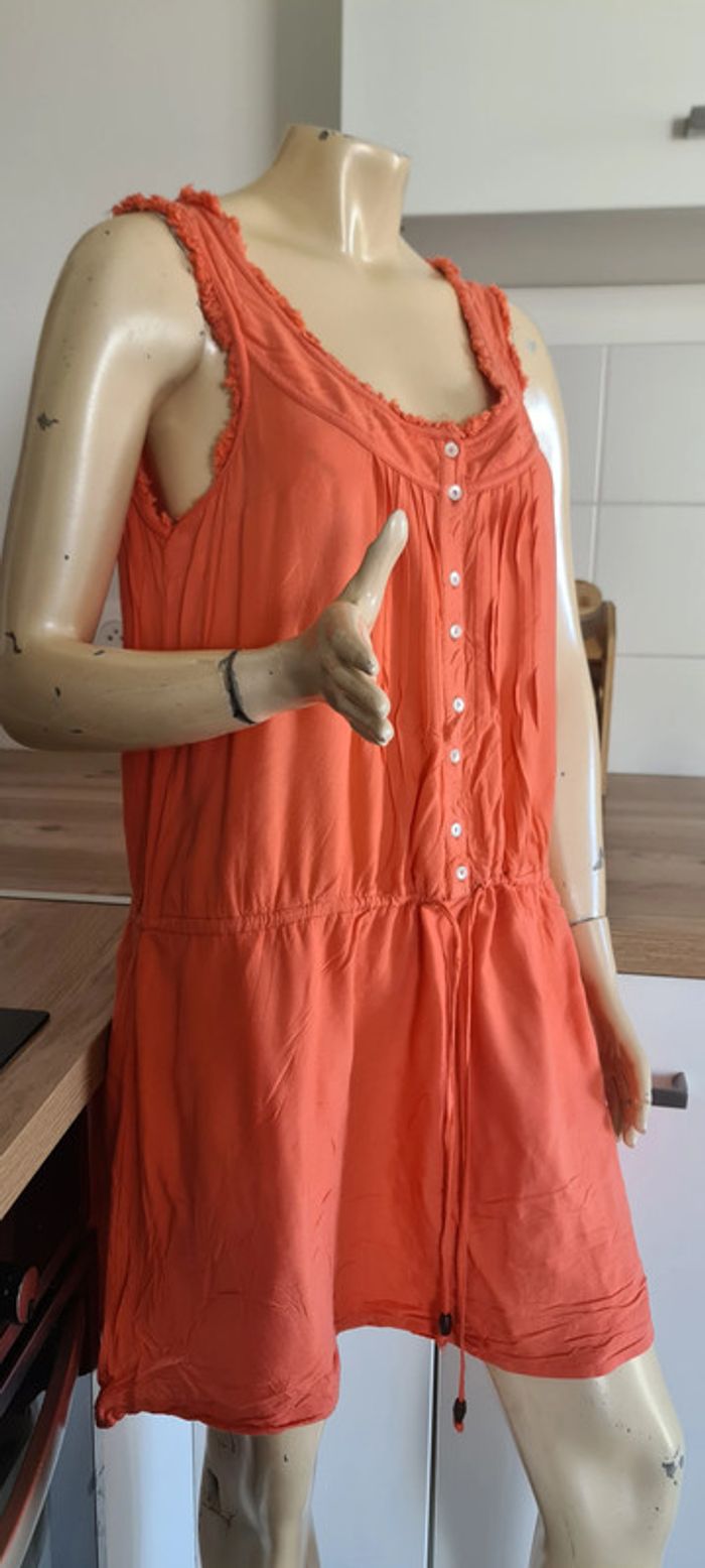 superbe robe d ete avec doublure camaieu taille 40 - photo numéro 2