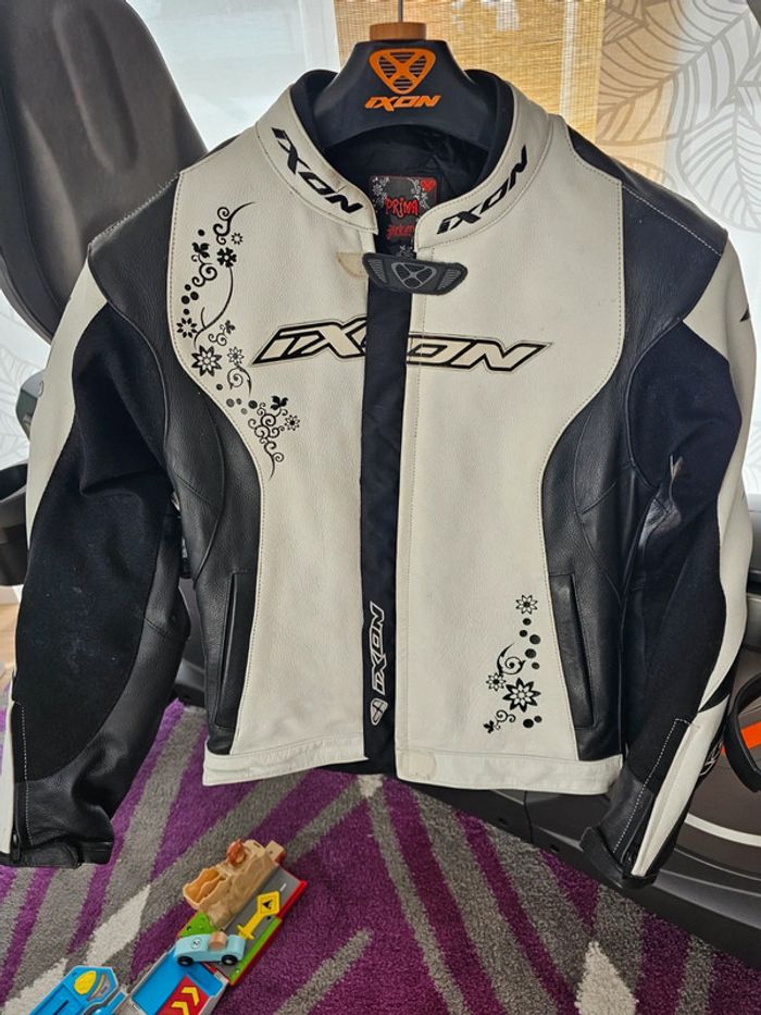 Blouson moto cuir Ixon femme - photo numéro 2