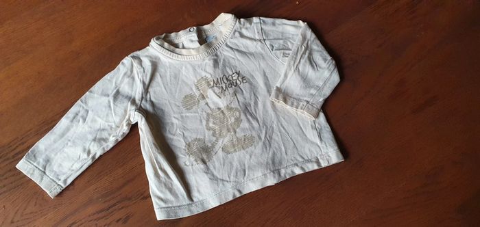 Tee Shirt Manches Longues Disney Beige 6 Mois
