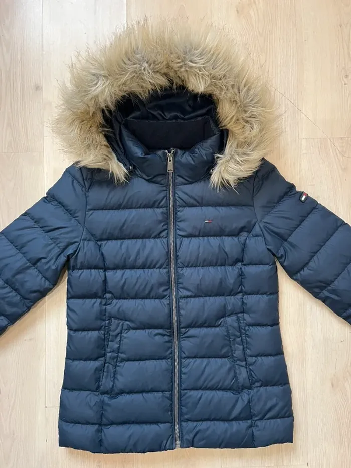 Doudoune Tommy Hilfiger (Basic Hooded Jacket) - Bleue - M - photo numéro 3