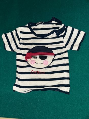 Tee shirt fille façon marine corsica