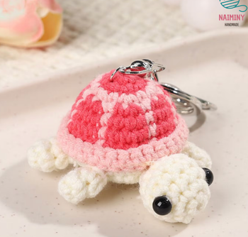 🐢 Porte-clé Tortue au crochet – Fait main avec amour (Orléans)