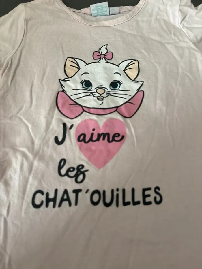 T-Shirt j’aime les chat’ouilles - photo numéro 2