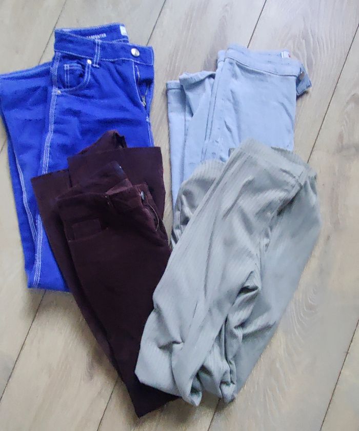 Lot 4 jeans pantalons taille xs/32 Jennyfer HM