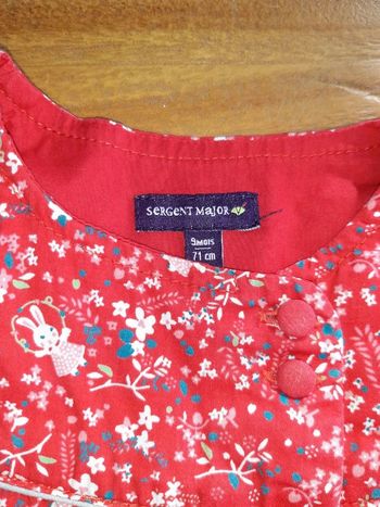 Robe sergent major 9 mois