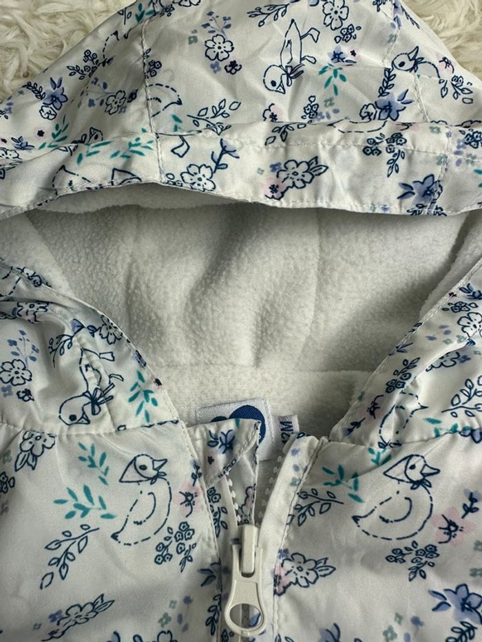 Veste imperméable et fourrée mots d’enfants taille 12 mois - photo numéro 3