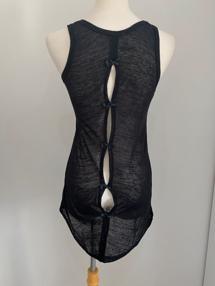 Top débardeur noir à strass Millenium - photo numéro 3