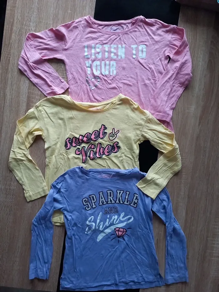 Lot de 3 hauts fille 7/10 ans - photo numéro 3