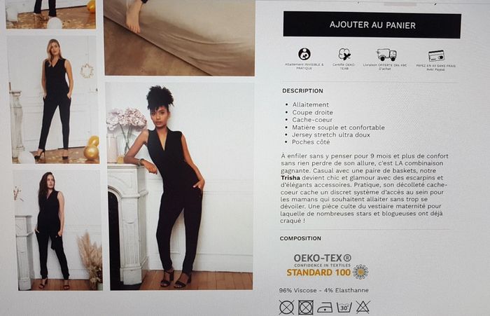 Combinaison de grossesse envie de fraise - photo numéro 3