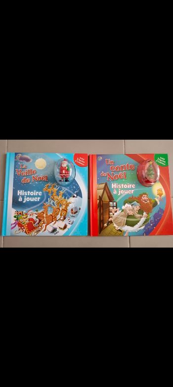 Lot de livres de Noël - Histoires à jouer et figurines à suspendre
