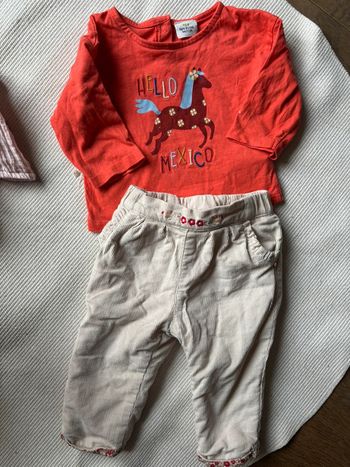 Ensemble tenue 2 pièces 9 mois TAO sergent major tbe