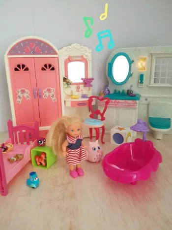 Meuble dressing et salle de bain Barbie
