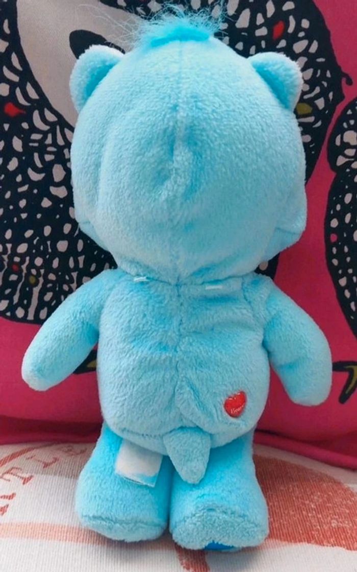 Peluche Bisounours bleu petit modèle 20 cm de marque - photo numéro 4