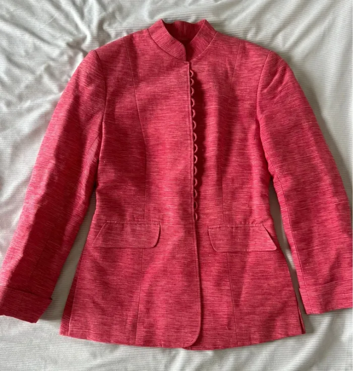 Veste rose en soie, taille xs natural silk