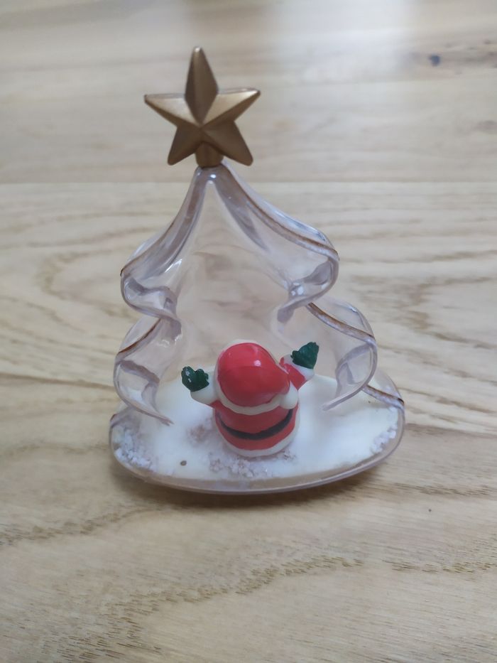 Lot de 3 boules de neige de Noël en forme de sapin - photo numéro 5