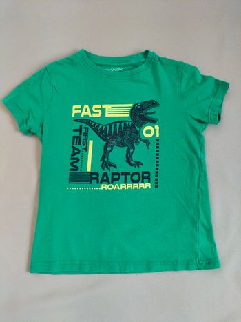 💚 T-shirt manches courtes Raptor - 8 ans - In extenso - Très bon état 💚