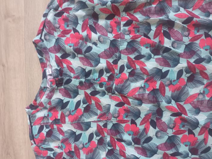 haut chemisier tunique 10 ans neuf la compagnie des petits bleu très joli - photo numéro 2