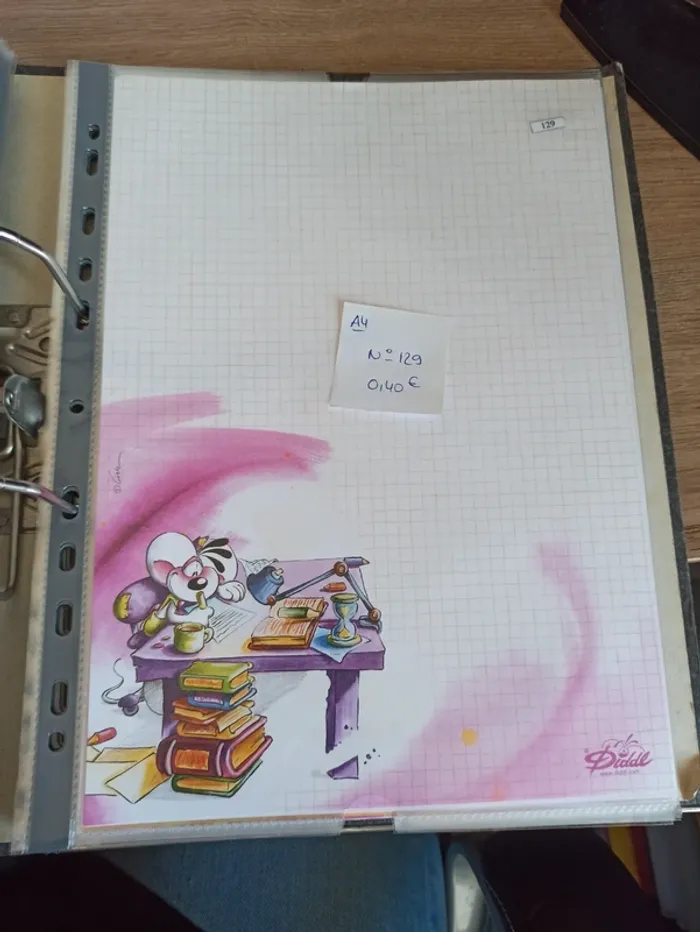 Feuille Diddl A4 129 0,40€
