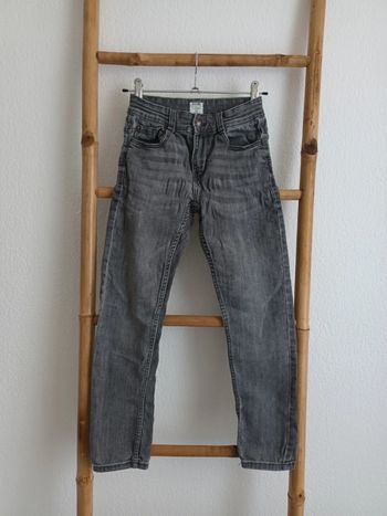 Pantalon jean gris taille ajustable 9 ans