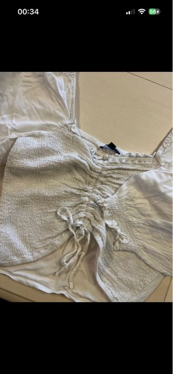 top tee shirt blanc femme