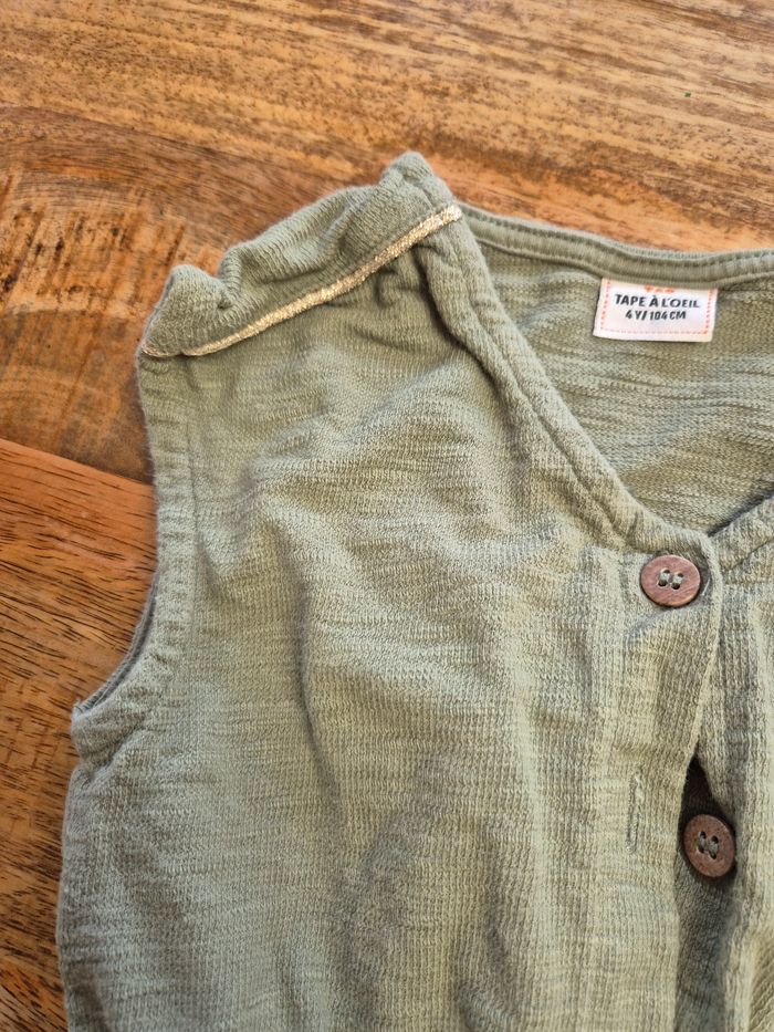 Combinaison short 4 ans kaki Tao - photo numéro 2