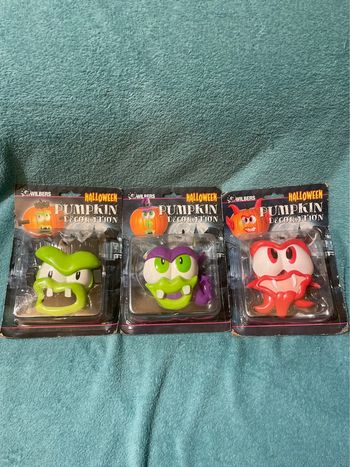 Lot de 3 décorations pour citrouille 🎃 pour Halloween 👻