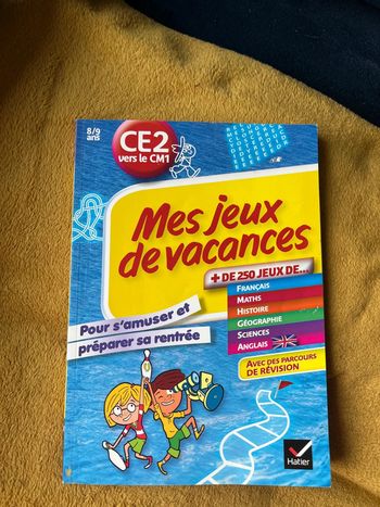 Cahier de vacances 8/9 ans