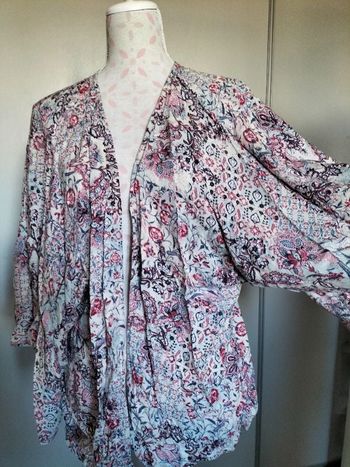 Haut femme Kimono Fleuris Camaïeu