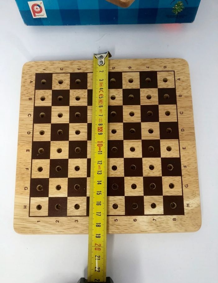 Jeu d’échecs de voyage en bois - photo numéro 4
