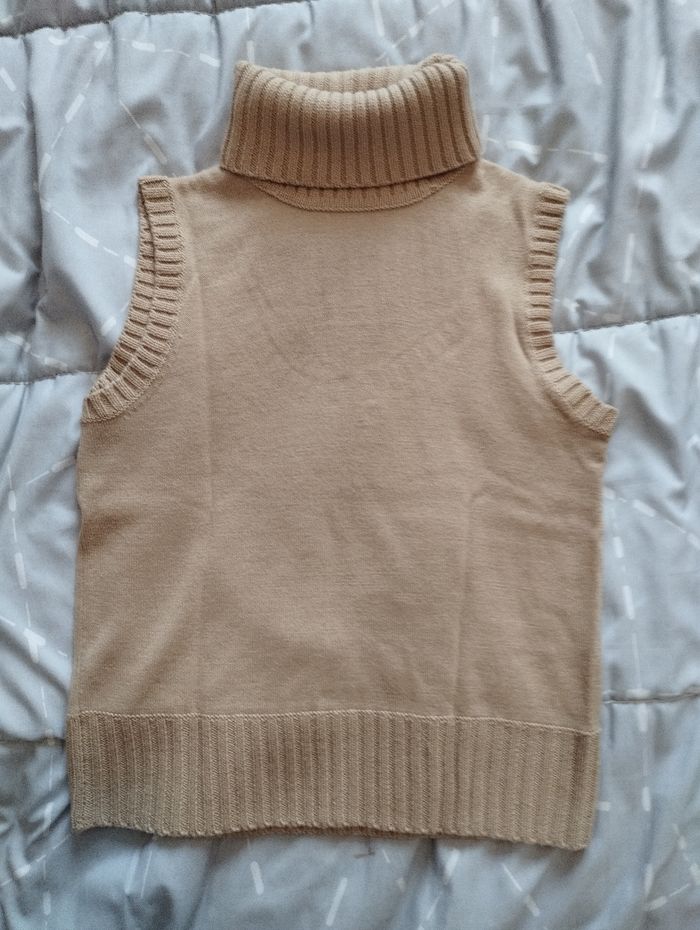 Pull sans manche laine T2