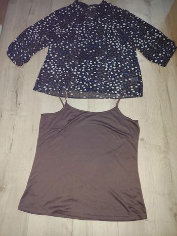 Chemisier + débardeur T 46 neuf