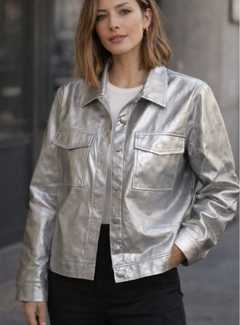 Veste argenté L