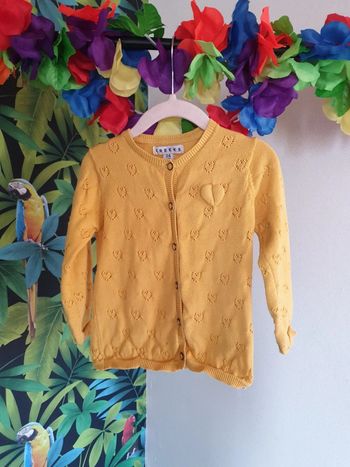 Gilet cœurs fille