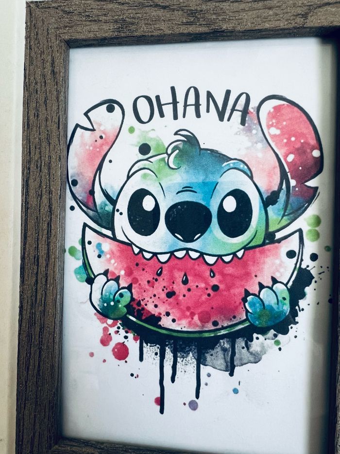 Affiche stitch pastèque - photo numéro 2