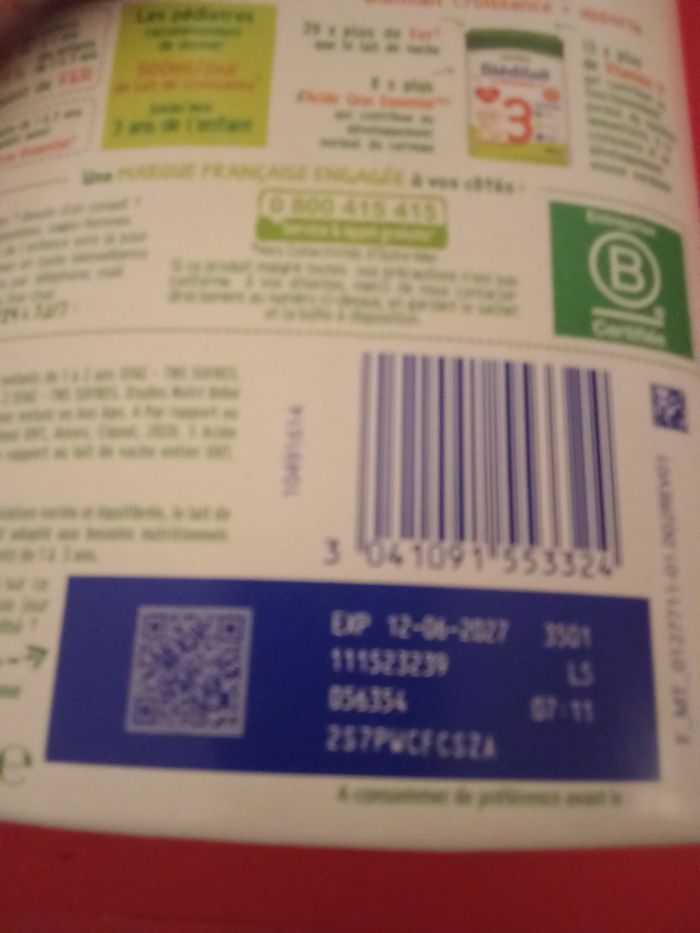 Lot lait bledilait - photo numéro 3