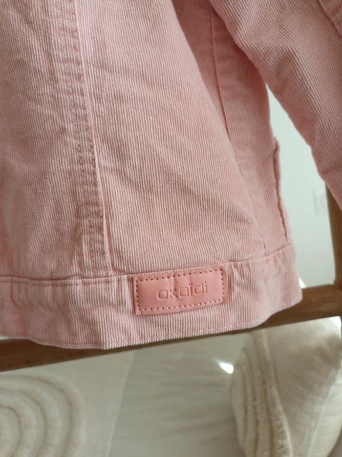 Veste en velours côtelé rose intérieur polaire Okaïdi - photo numéro 8