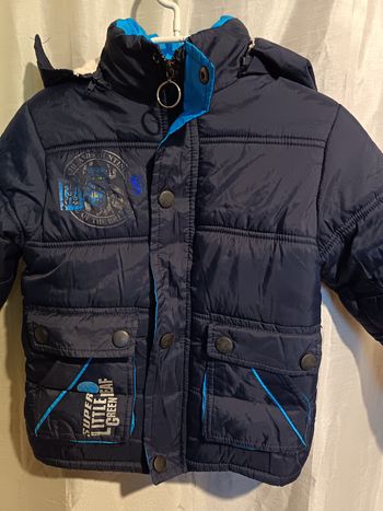 parka bleu marine fourré de Sport 5 ans réf 19 P