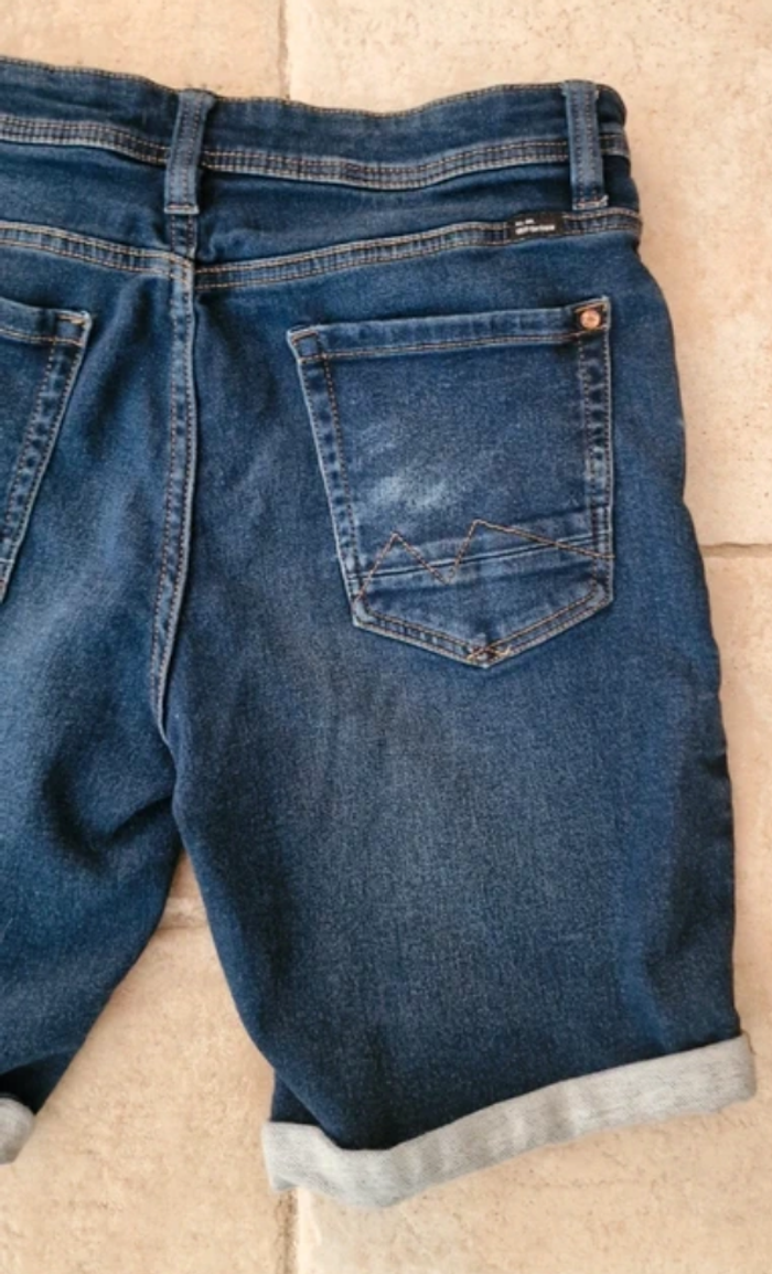 Short en jean BLEND homme – denim bleu foncé – taille S – très bon état - photo numéro 4