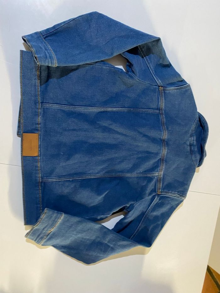 Veste jeans tex bleu foncée taille 9/10 ans - photo numéro 3