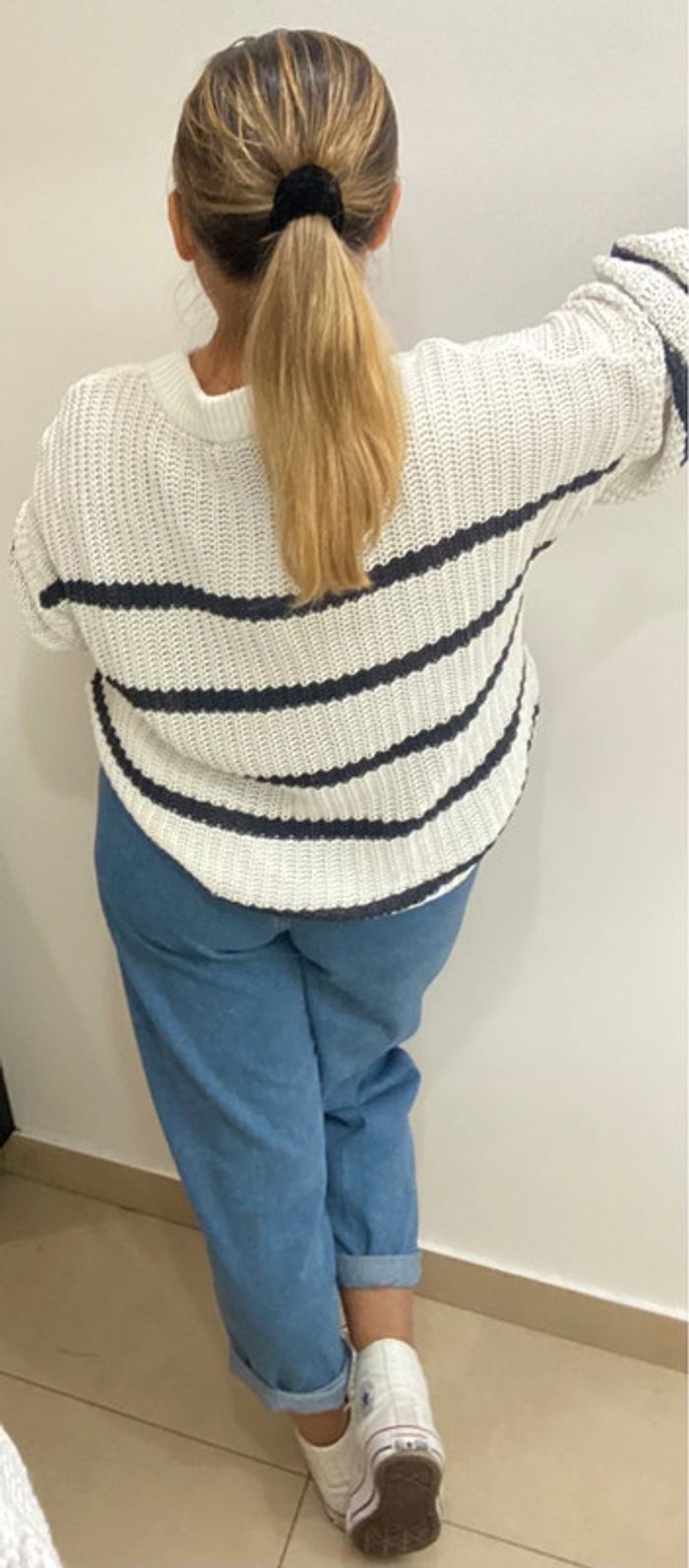 Superbe Pull Bicolore Taille M - photo numéro 8